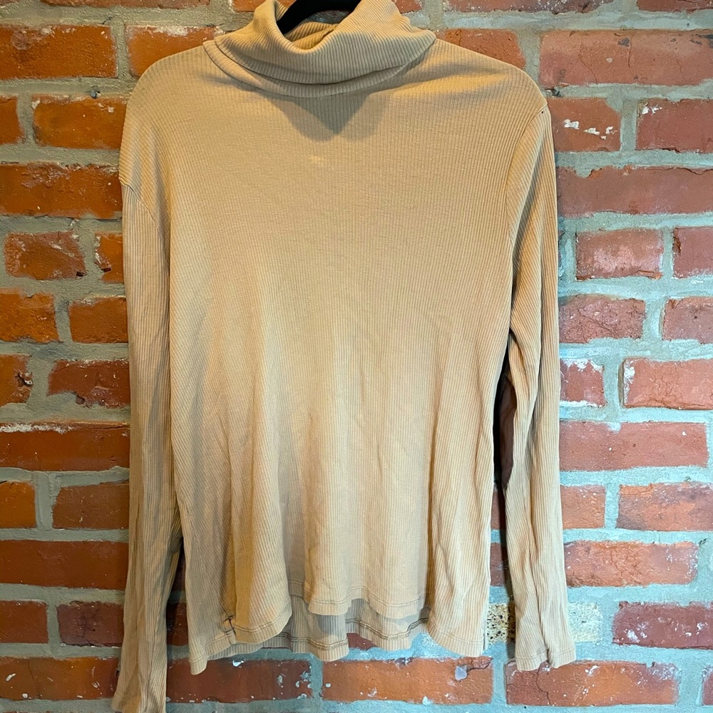 Ralph Lauren Tan Turtle Neck with Elbow Pads